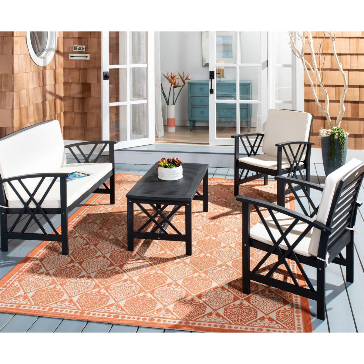 safavieh fontana 4 piece outdoor set