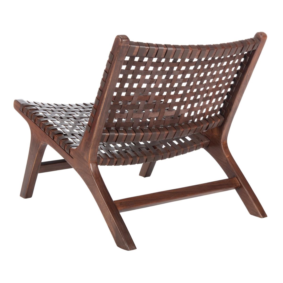 Luna leather woven accent chair new arrivals