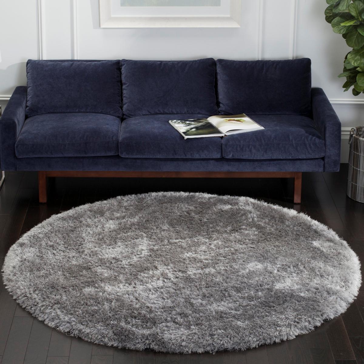 Safavieh Luxe Shag Nova Rug - 6' x 6' Round | HSN
