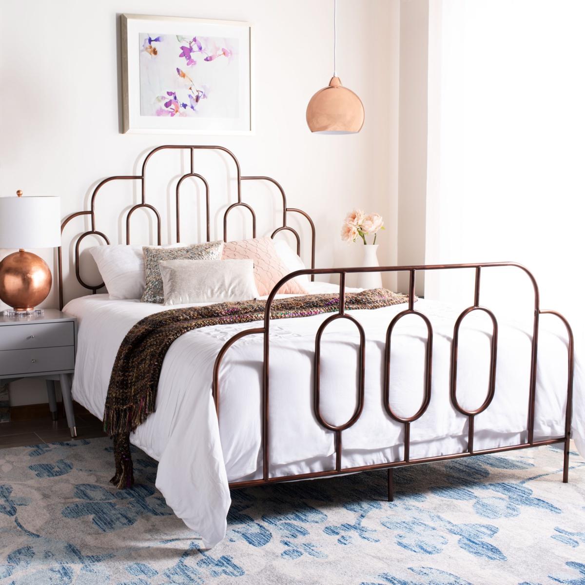 Safavieh Paloma Metal Retro Bed Queen 9130068 HSN