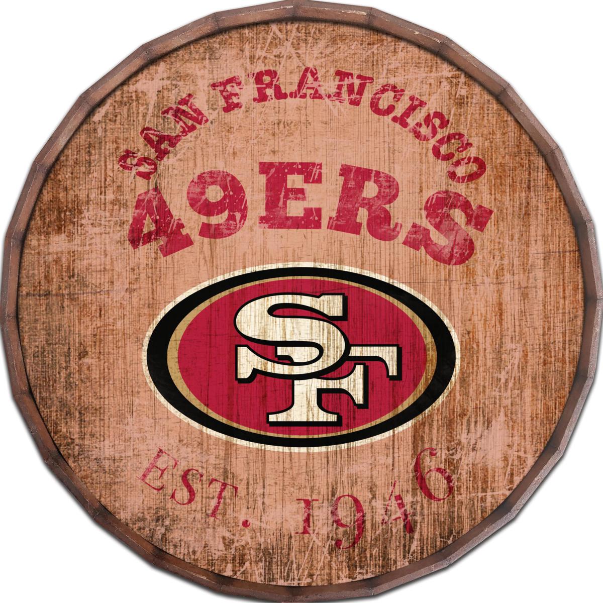 San Francisco 49ers 24 Home Sweet Home Leaner Sign