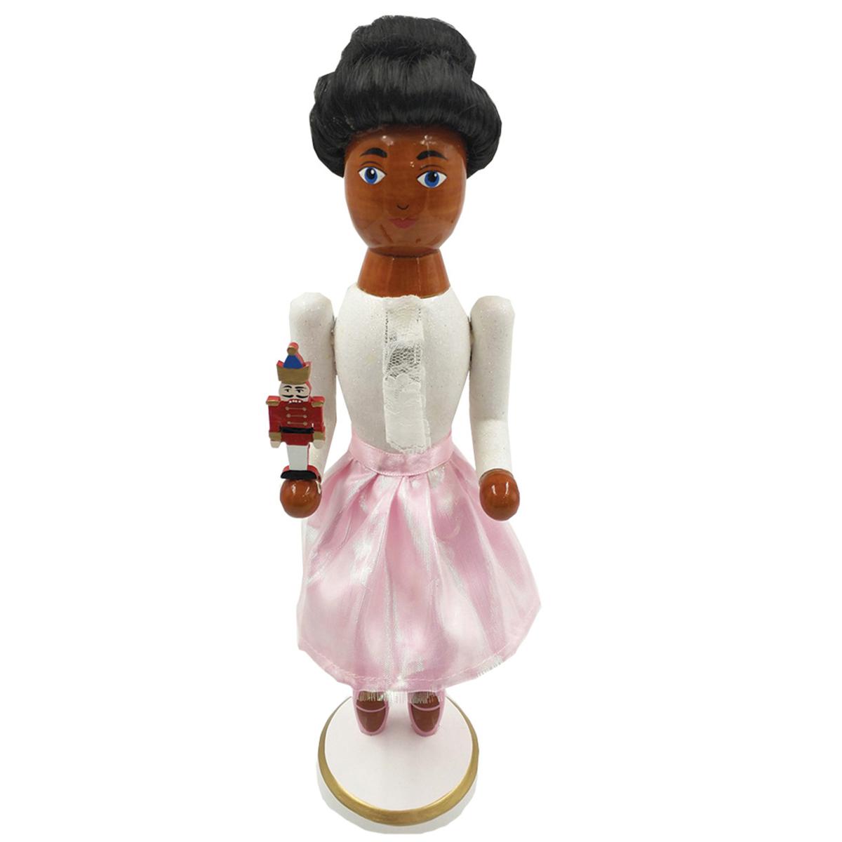 Santa's 14" African American Ballerina Nutcracker 9717007 HSN