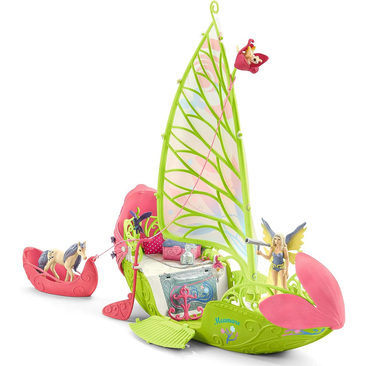 Schleich Bayala: Sera's Magical Flower Boat 40pc Playset - 23106766 | HSN