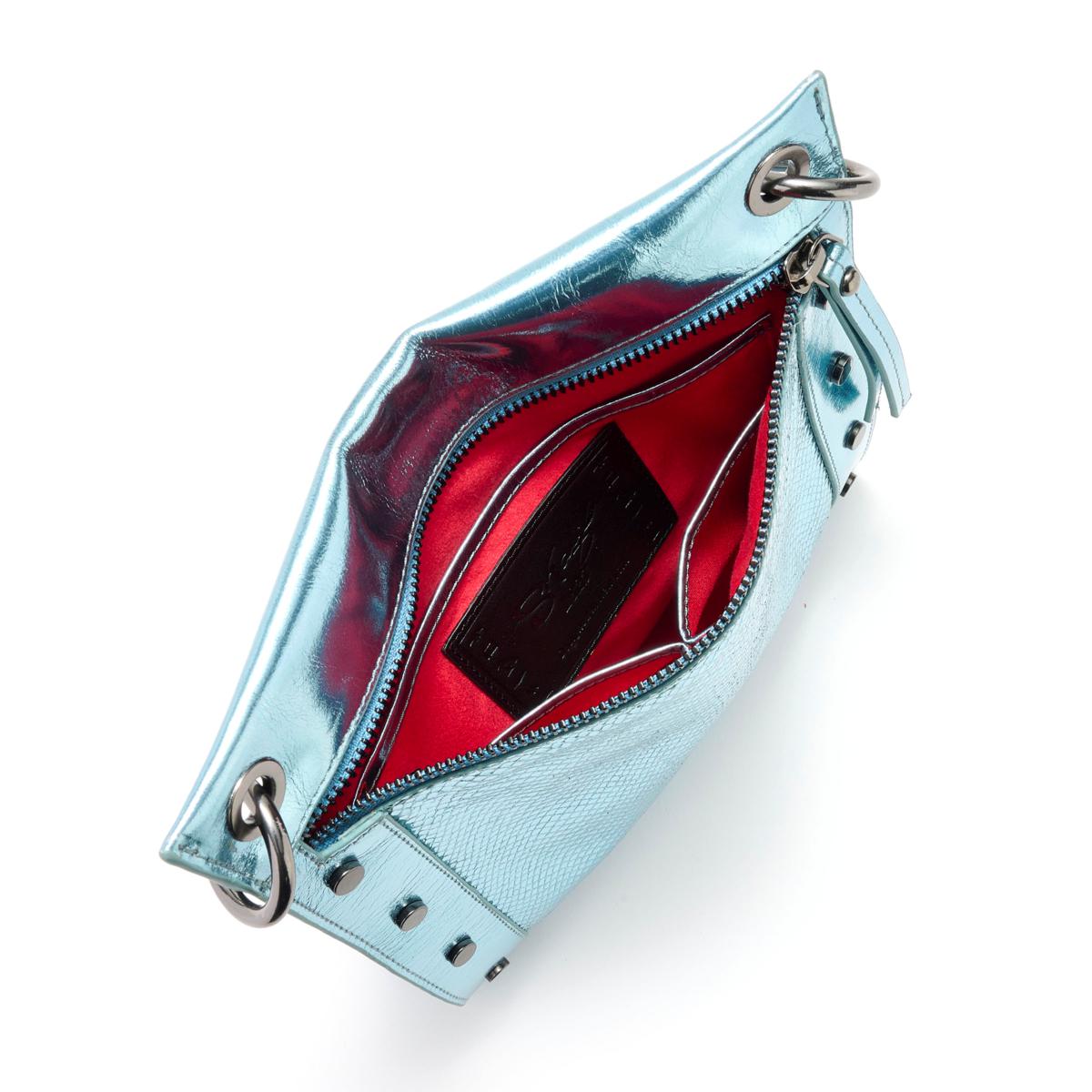 Sharif Legacy Caviar Snake-Embossed Leather Crossbody Bag | HSN