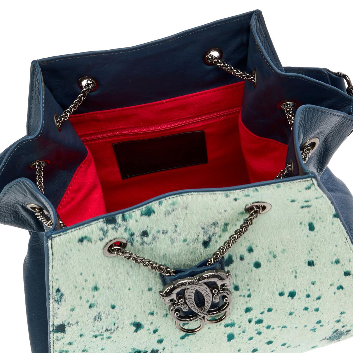 Sharif Legacy Haircalf Leather Drawstring Shoulder Bag | HSN display picture 3