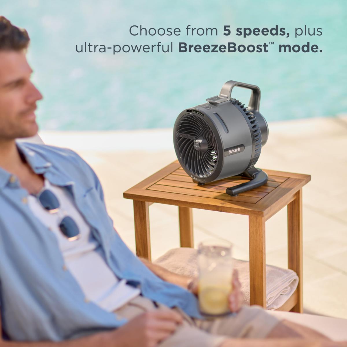 Shark FlexBreeze HydroGo Pro Portable Evaporative Mist Fan - Dune