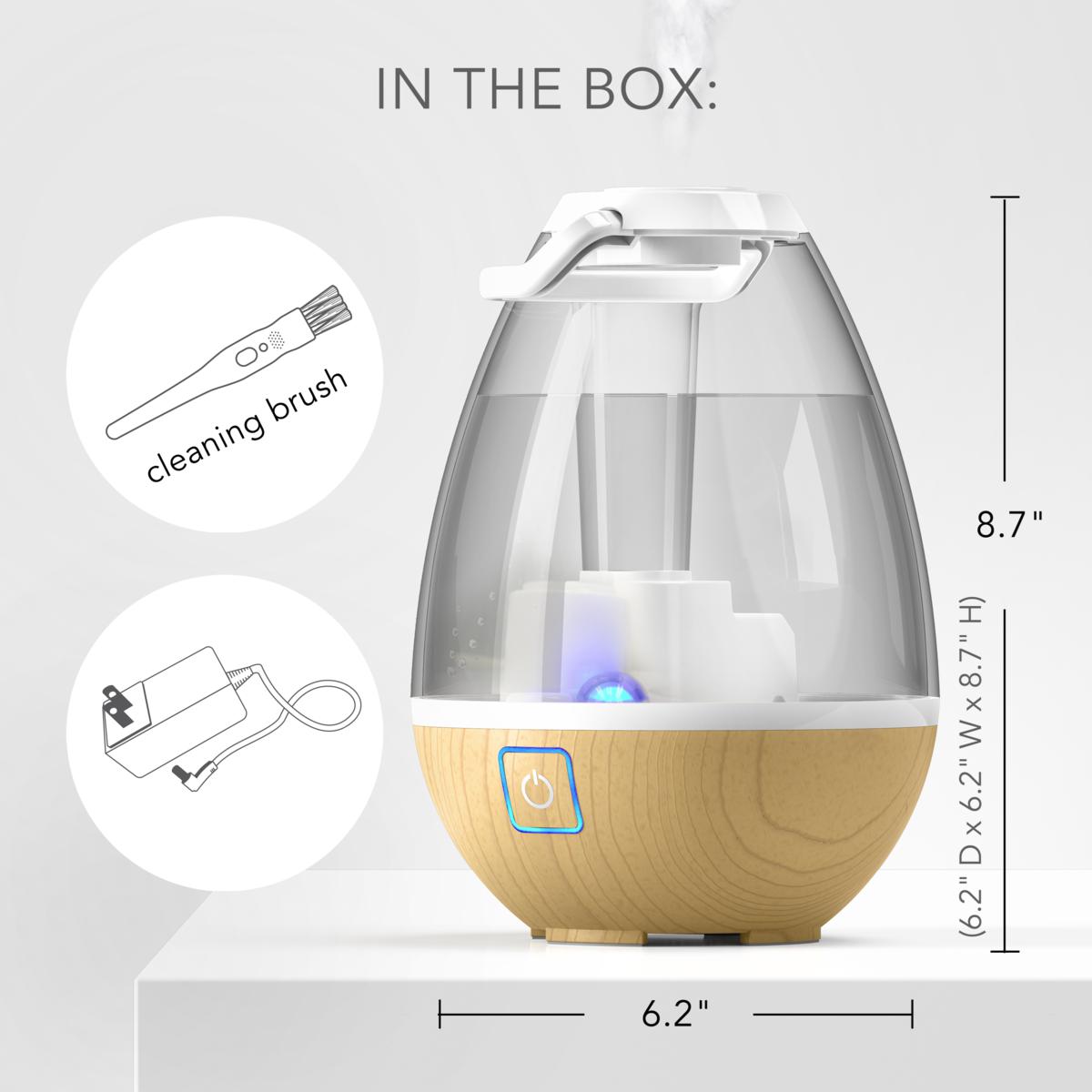 Sharper Image UHT1-SI Ultrasonic Cool Mist Humidifier, 0.4 Sharper Image UHT1-SI Ultrasonic Cool Mist Humidifier, 0.4