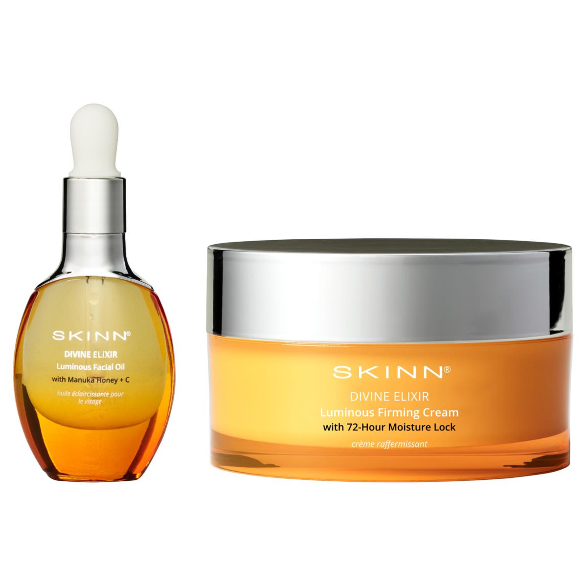 SKINN Divine Elixir Firming Cream and Mini Facial Oil Set | HSN