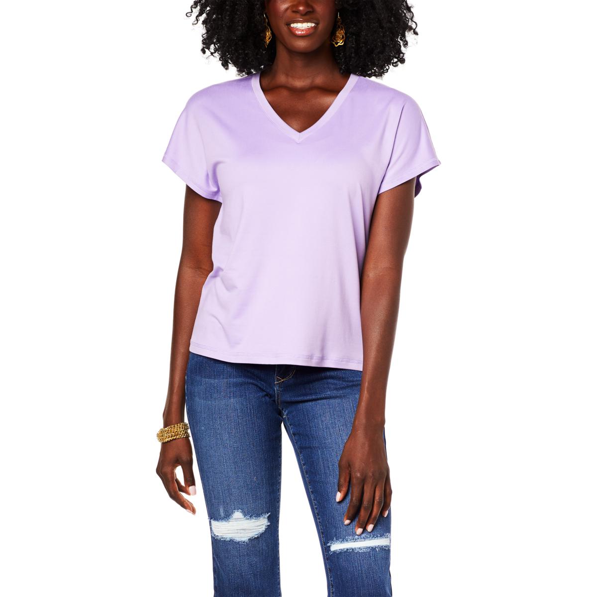 Skinnygirl V-Neck Dolman Sleeve Tee - 20424288 | HSN