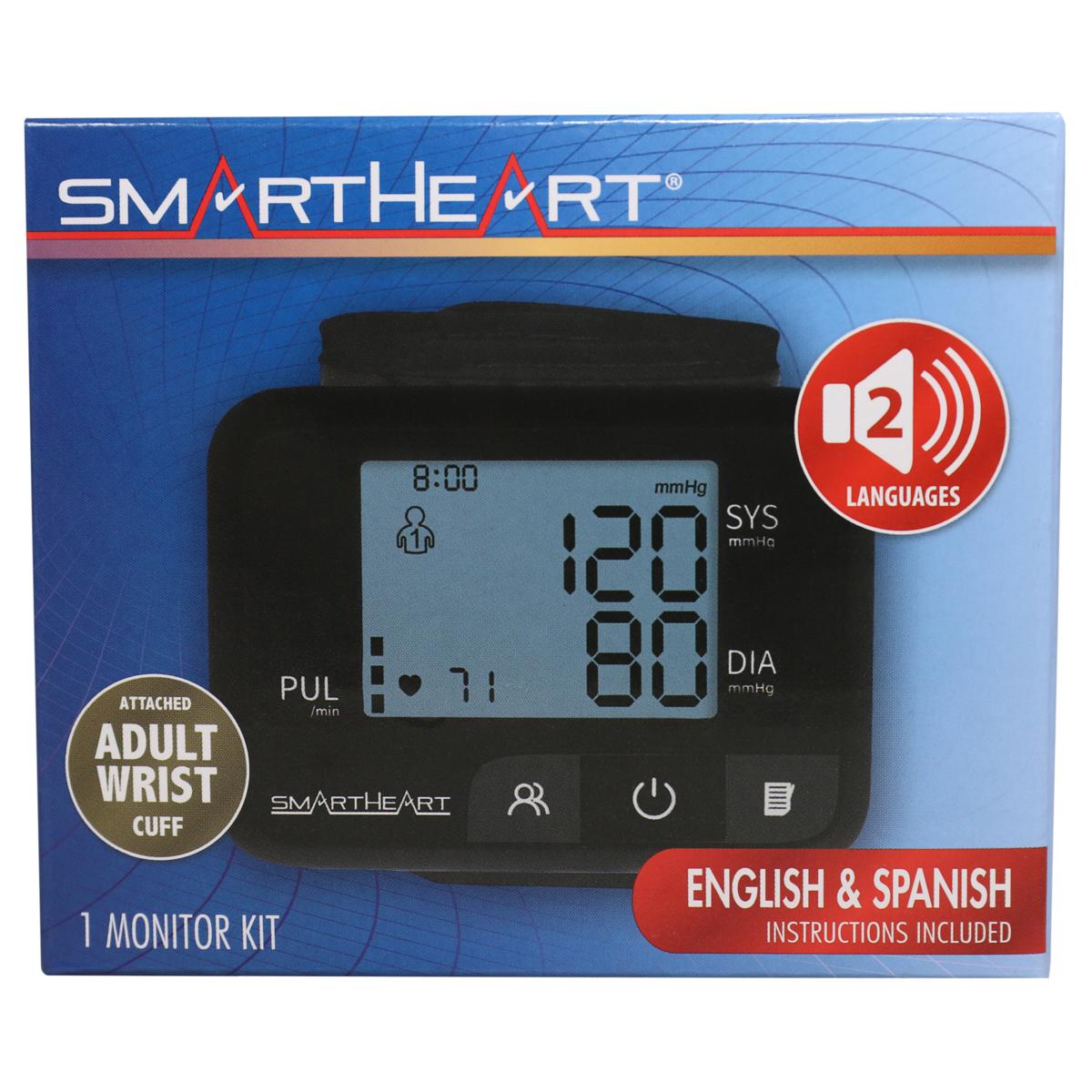 Smartheart Talking Wrist Blood Pressure Monitor 23590963 HSN