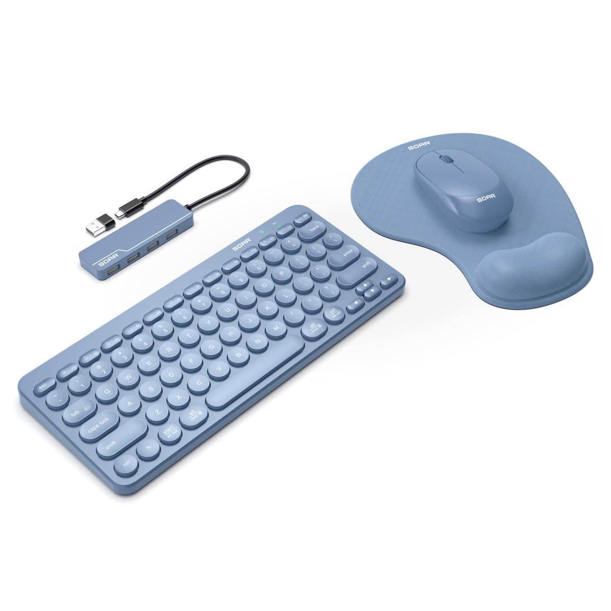 Keyboard and mouse authentic with mouse pad