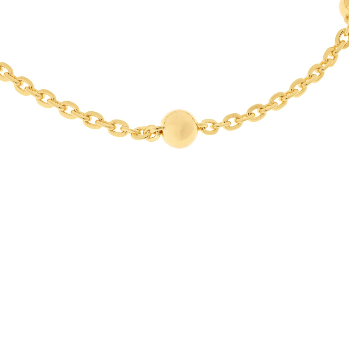 14k Gold Rolo Chain Extender Real Yellow Gold Necklace 