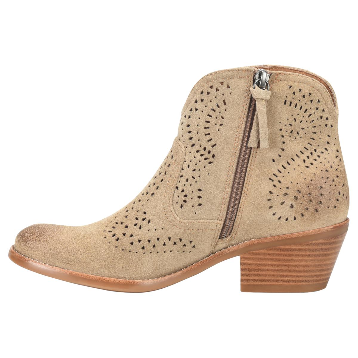 Sofft Alexia Western Chic Laser-Cut Bootie | HSN