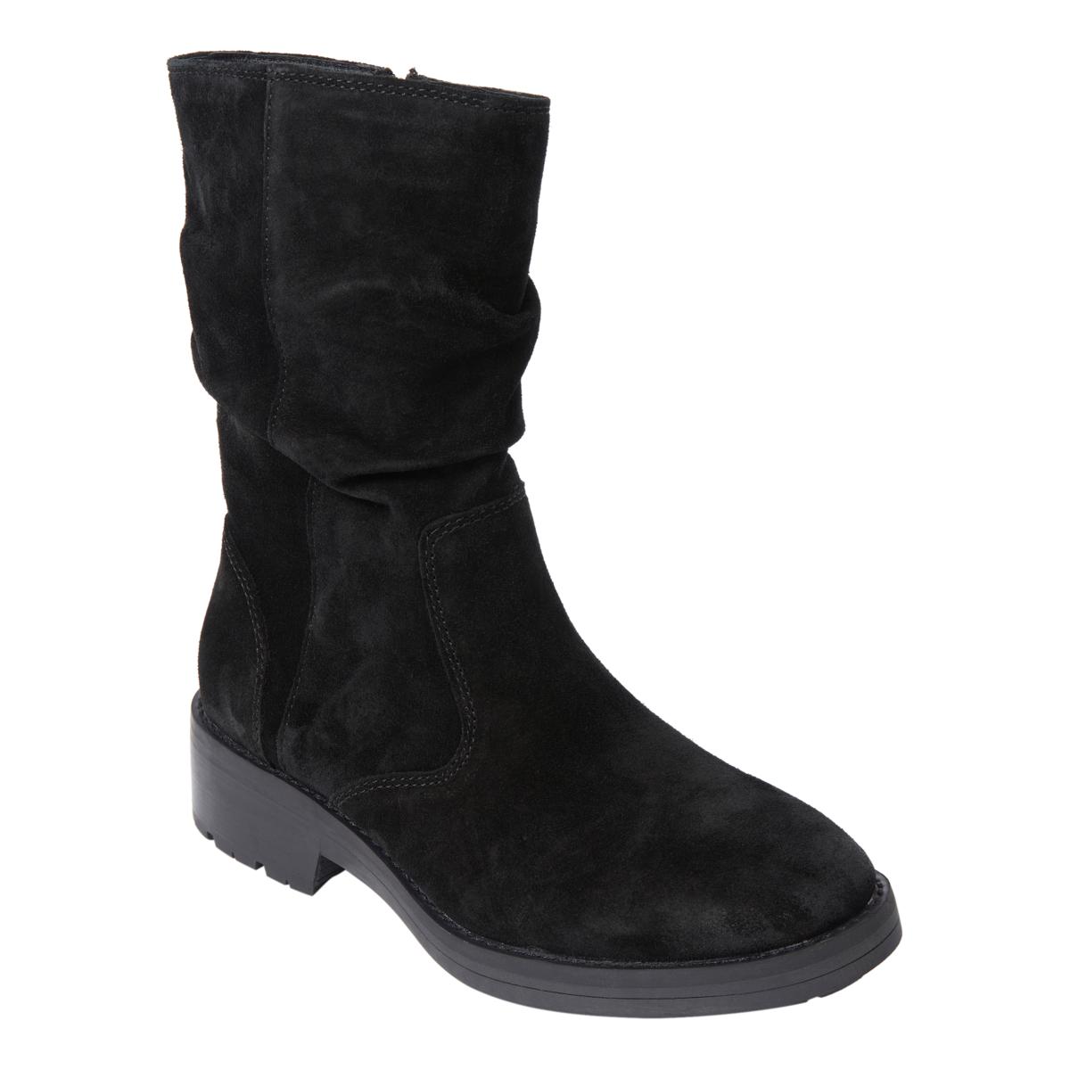 Womens black slouch outlet boots