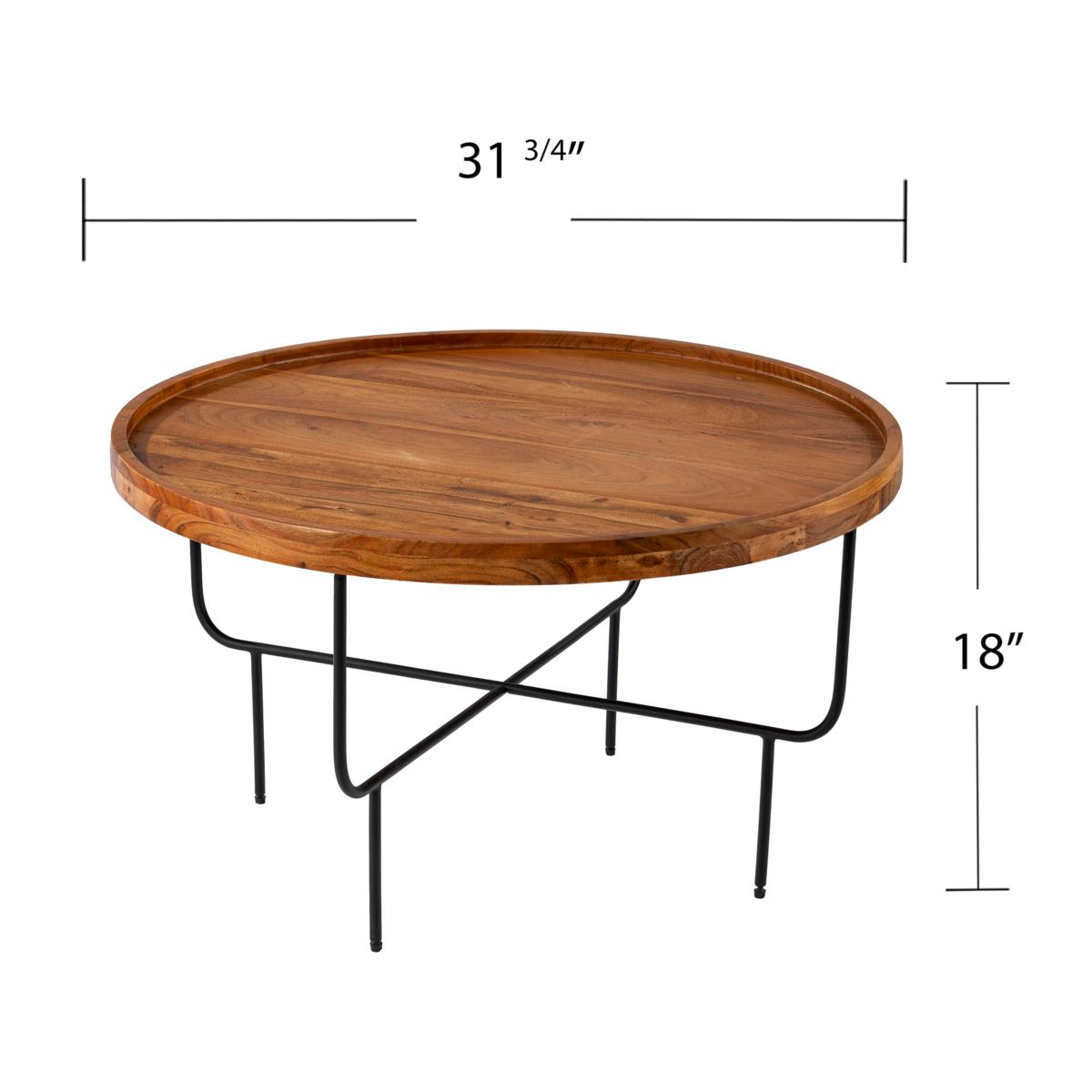 Southern Enterprises Bristol Trunk Cocktail Table, Walnut