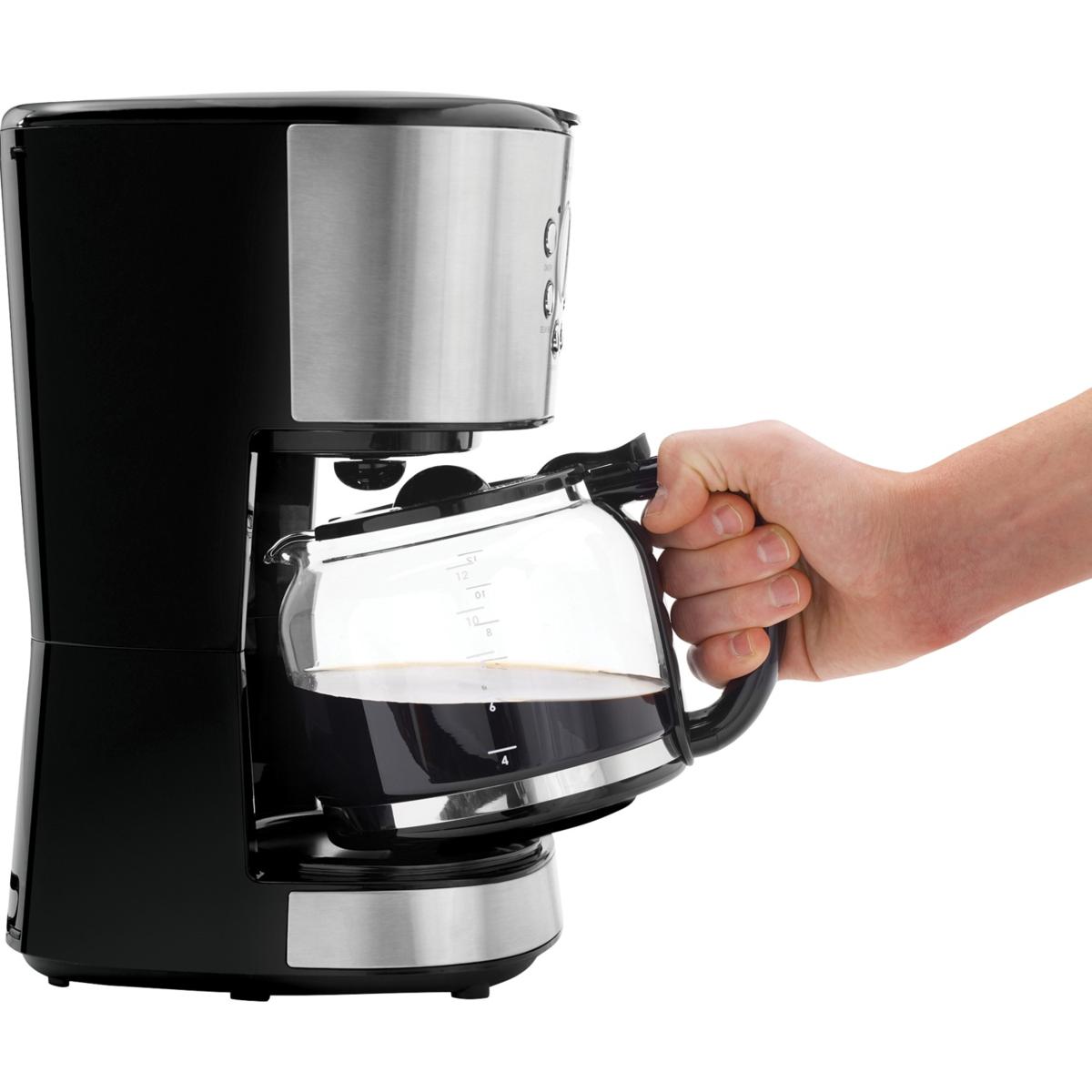 Hamilton Beach 12 Cup Programmable Coffee Maker with Cone Filter, Black  & Stainless - 46895