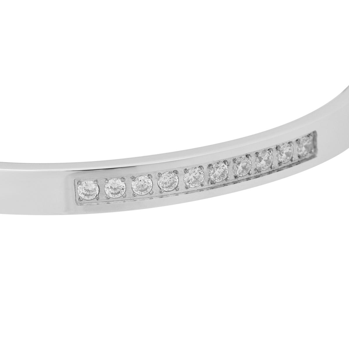 18ct White Gold Diamond D Bracelet