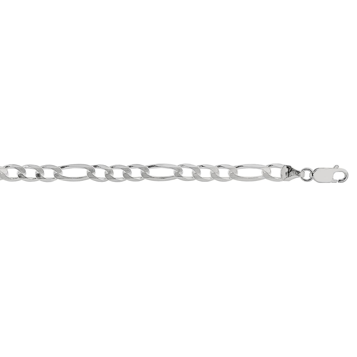 Sterling Silver 7.2mm Comfort Curb Chain Bracelet - 8-1/2