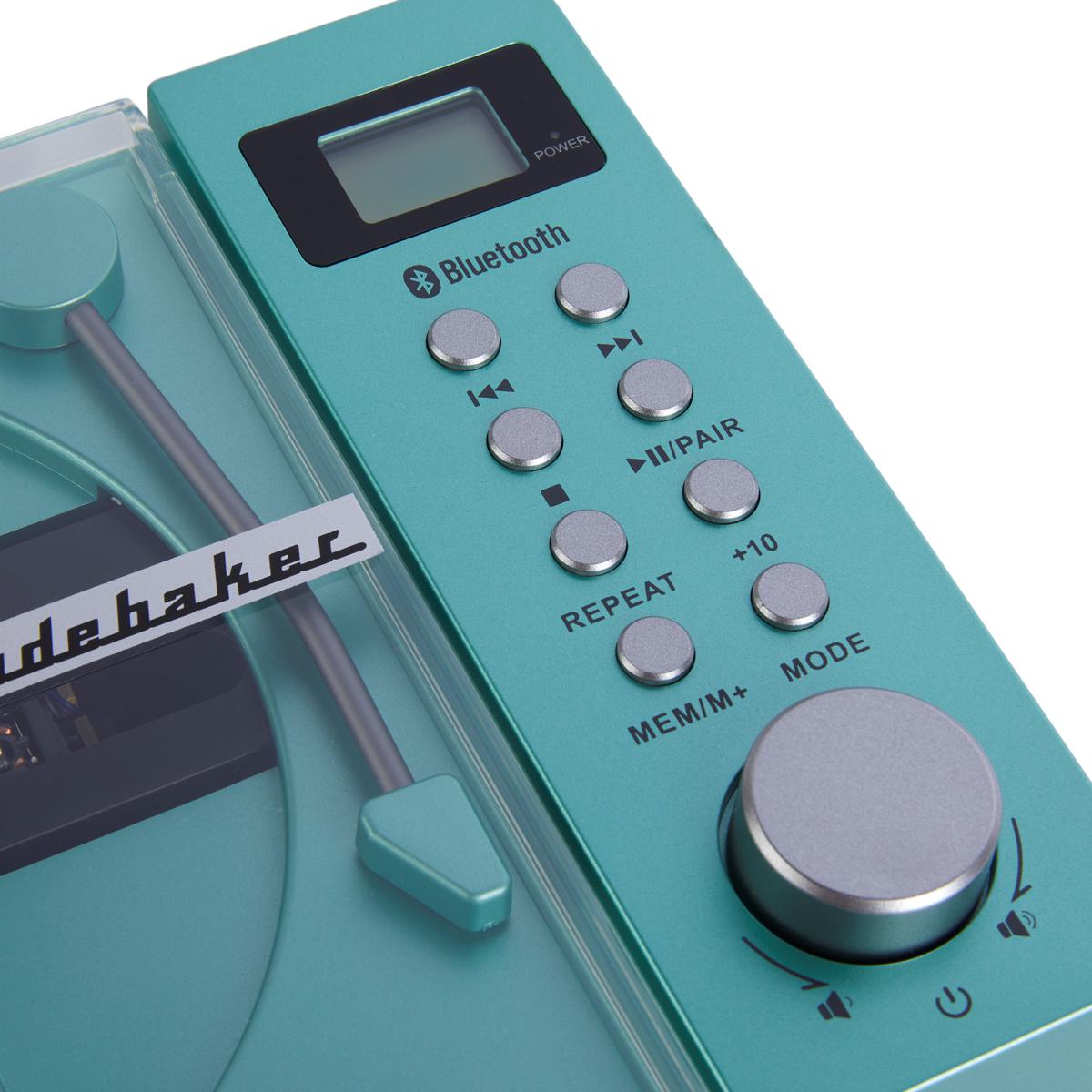 Studebaker Rechargeable Retro CD Player w/Bluetooth & FM Stereo