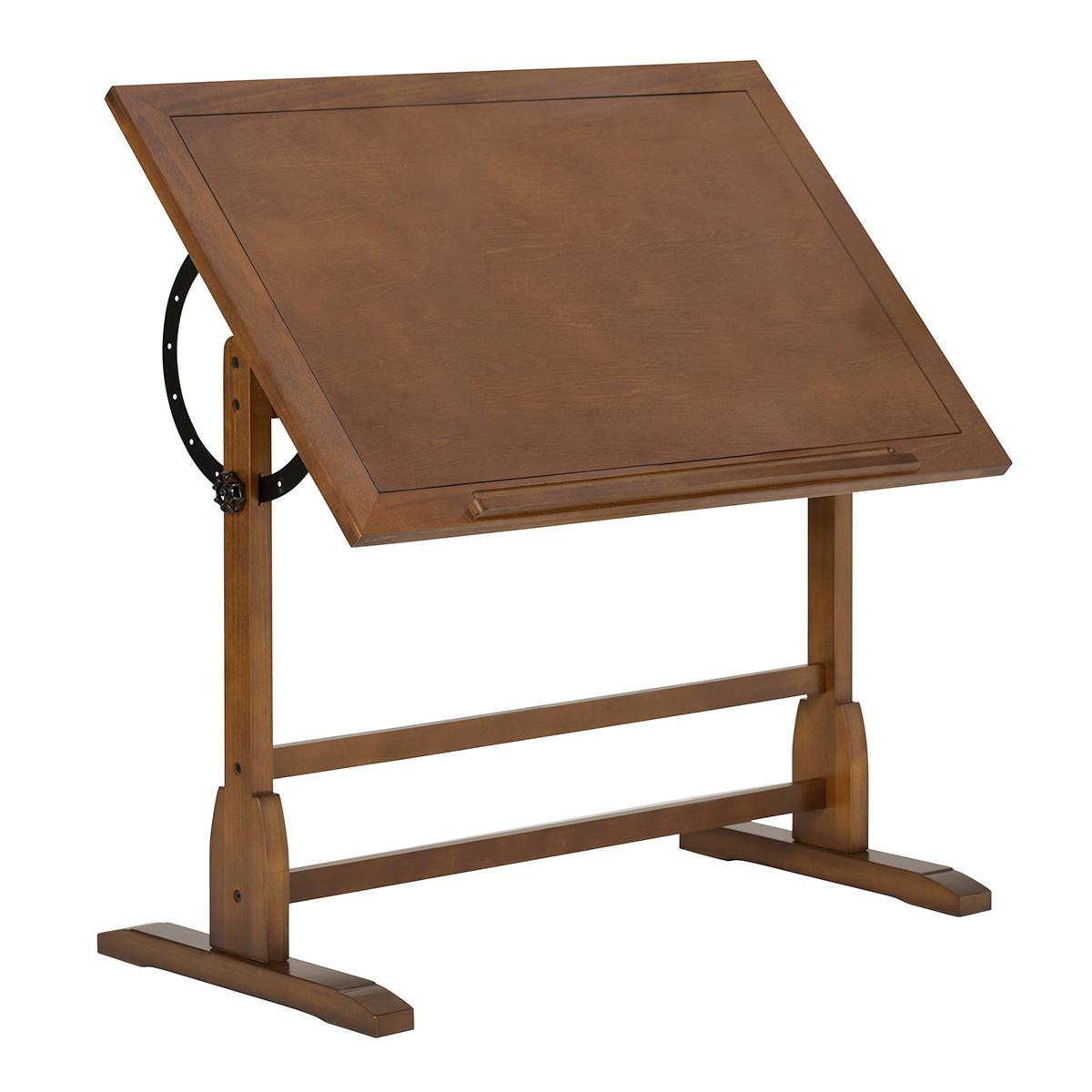 Studio Designs Vintage Solid Wood Drafting Table with Adjustable Top