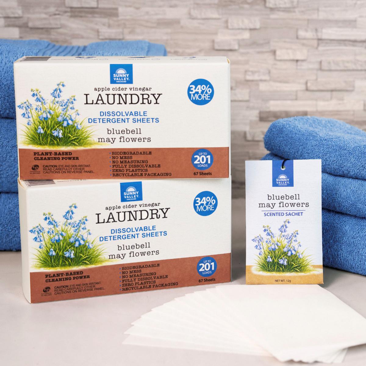 Sunny Valley Orchard 402-Load Laundry Sheets and Fragrance Sachet