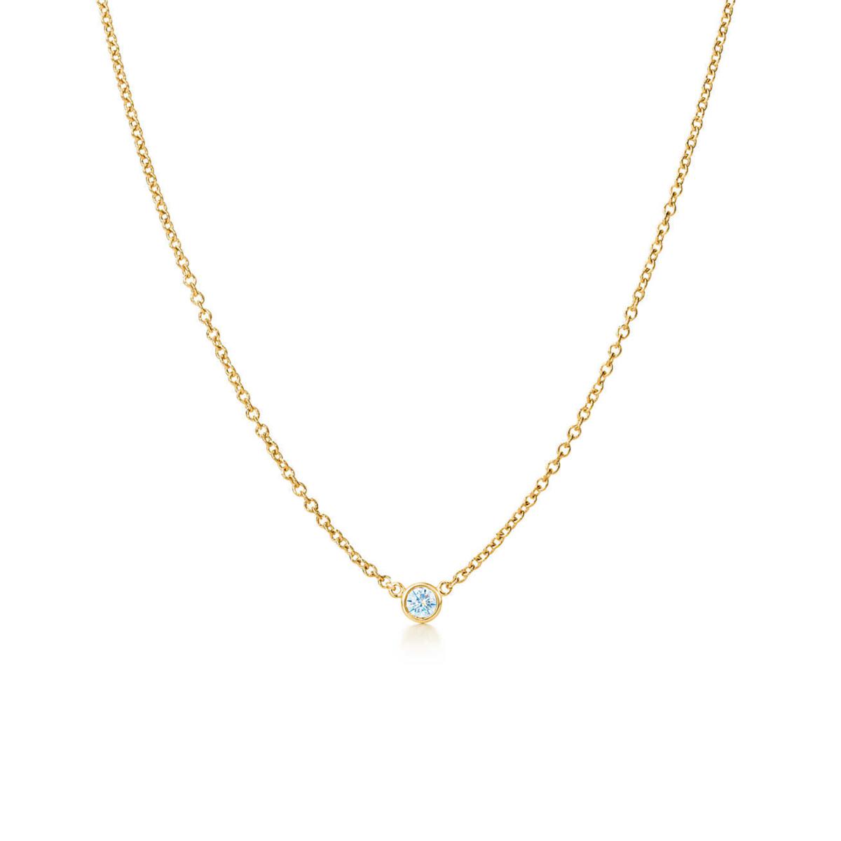 14K Yellow Gold Open Clover 0.15 Diamond Pendant Necklace