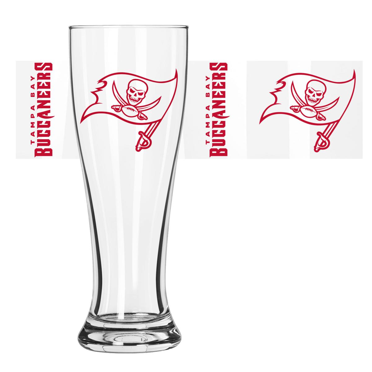 Tampa Bay Buccaneers Two-Piece Pilsner Glass Set with Collector's Box