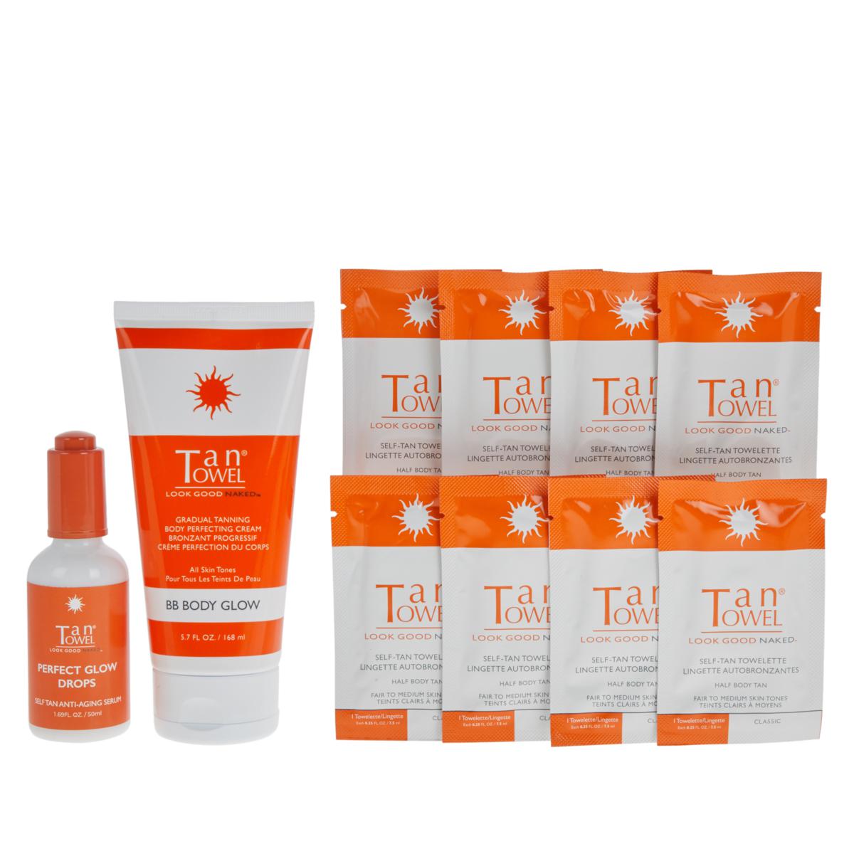 TanTowel® 10-piece Kit with Perfect Glow Drops - Classic