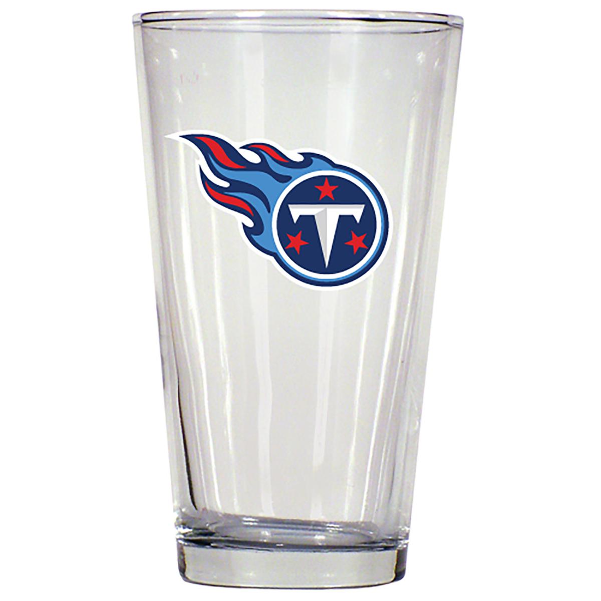 Tennessee Titans NFL Etched Glass Tumblers Set of 4