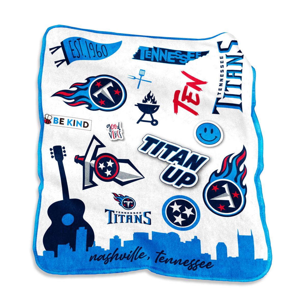 Logo Brands Dallas Cowboys Raschel Throw Blanket