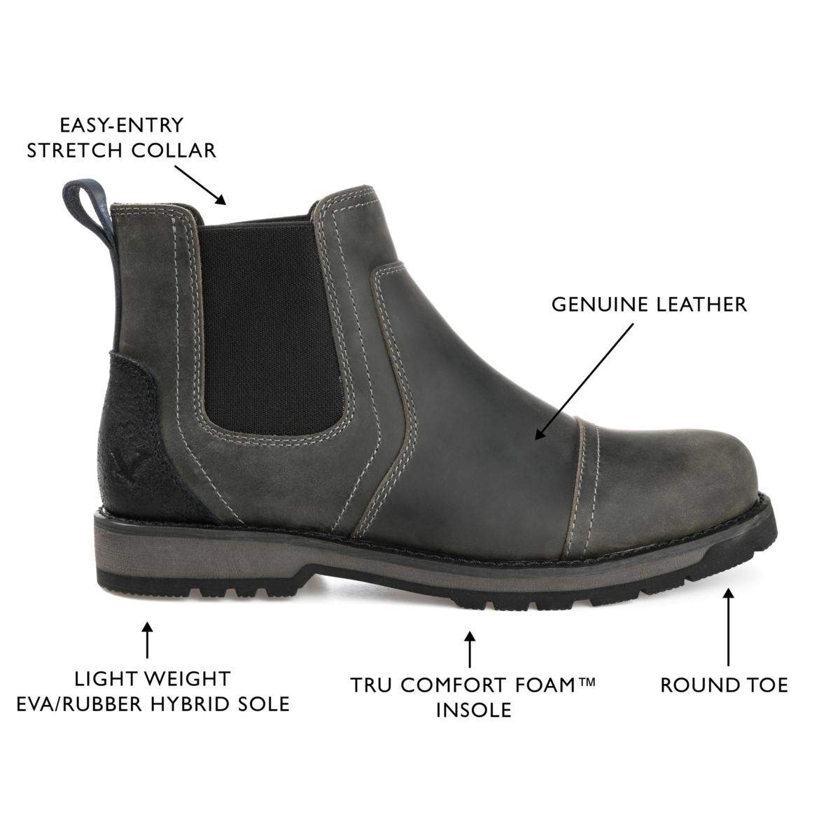 round toe chelsea boots mens