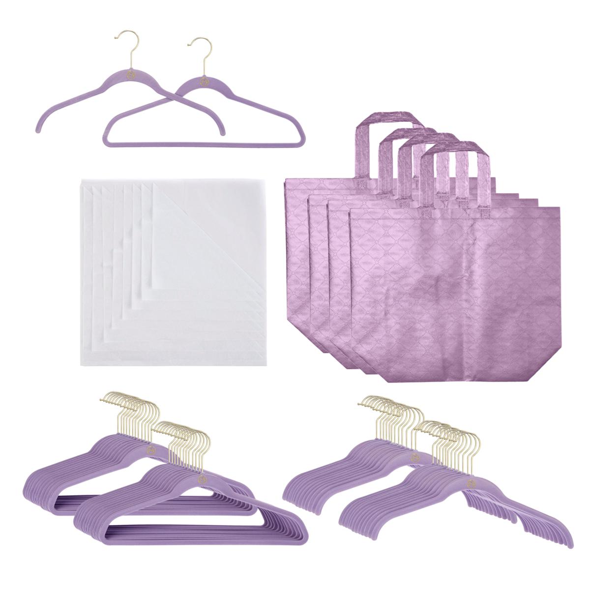 Gray Velvet Baby Hangers, 25-Pack