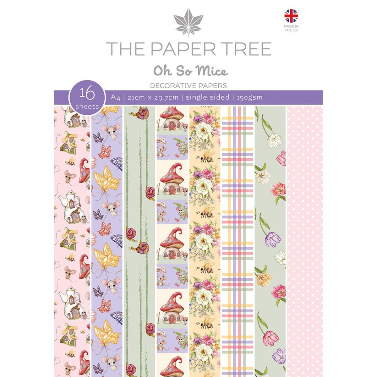 The Paper Tree Oh So Mice A4 Backing Papers 20583003 HSN