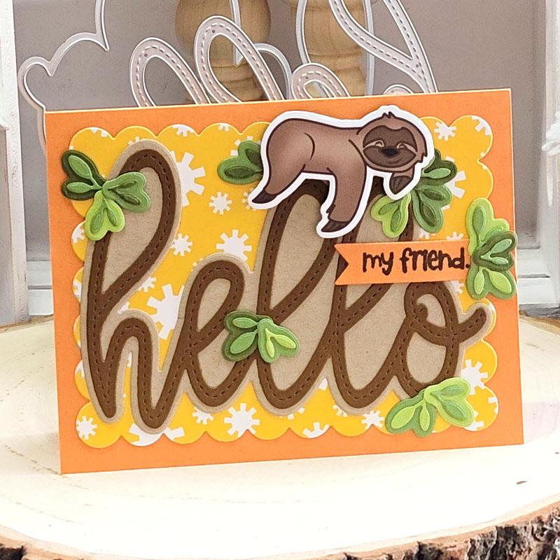 The Stamps of Life マウス文言スタンプ カード作成やスクラップブックに Sign4Mouseのことわざ Mo 並行輸入品 The Stamps of Life Hello My Friend Word Die Set - 22150121 | HSN