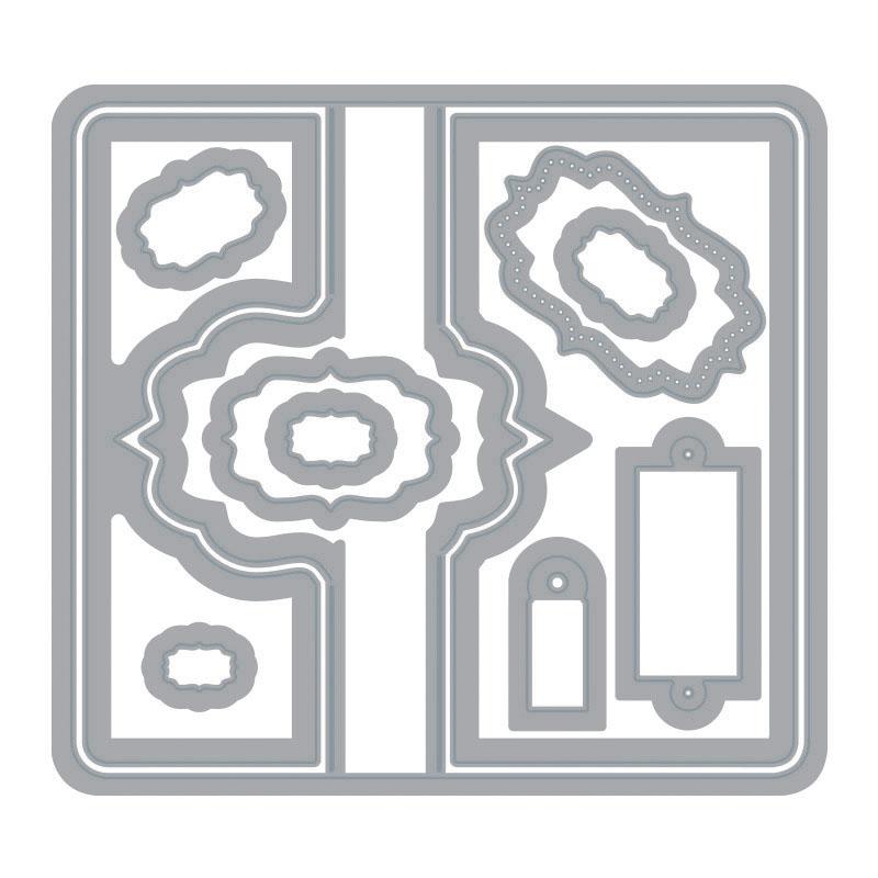 The Stamps of Life Fancy Frame Flip-it Interactive Card Die Set | HSN