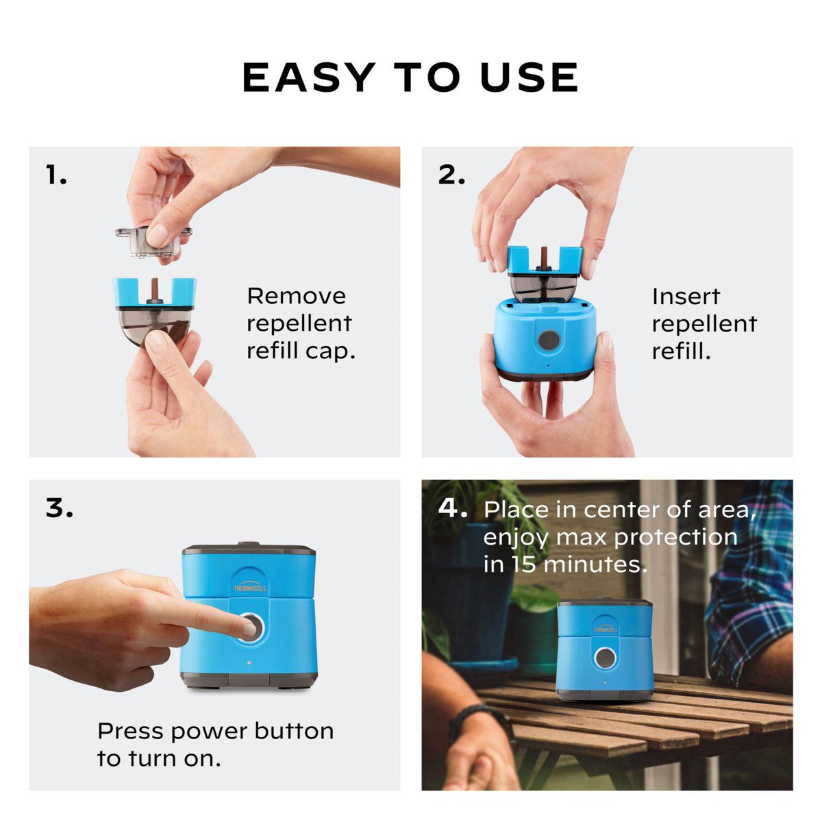 Thermacell Mosquito Zone Repellent Device with Refill