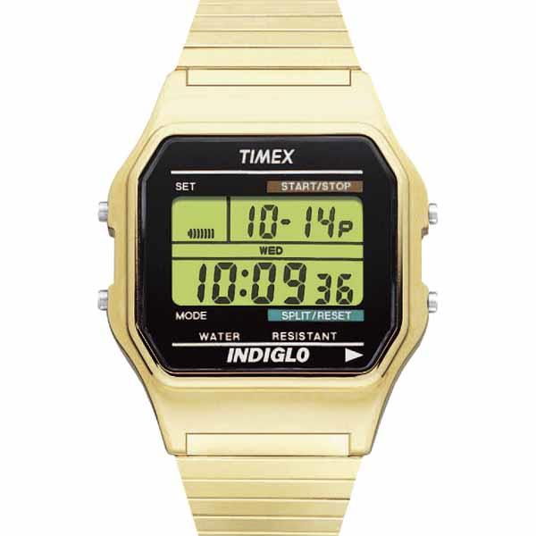 Timex Men's Goldtone Digital Chronograph Expansion Band Watch - 7944469 |  HSN