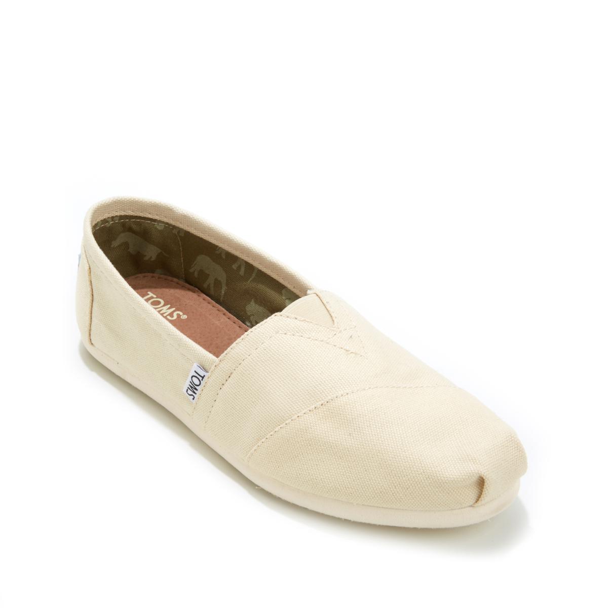 Toms natural canvas women's on sale classics