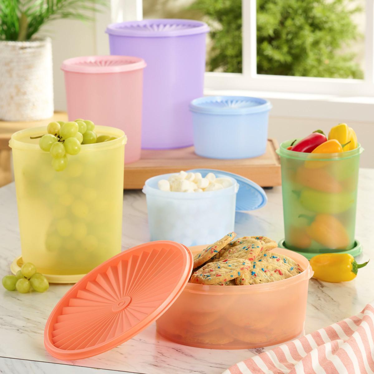 新品Tupperware Clear Mate 保存容器14セット Tupperware® Ultra Clear® Square | 5-piece Set