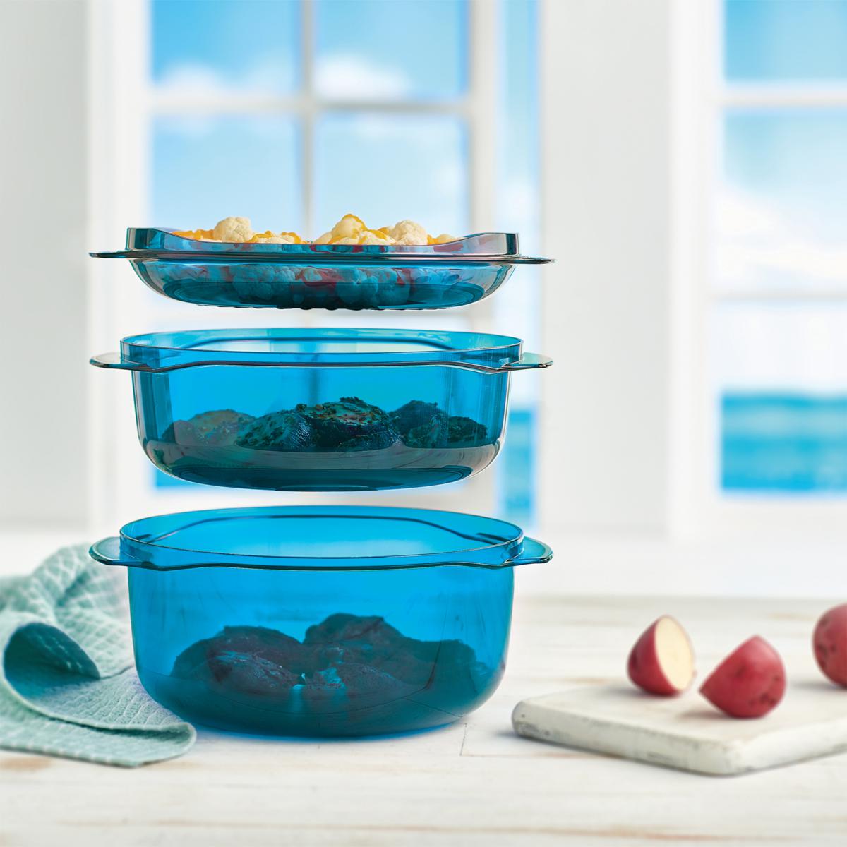 Tupperware® 7-piece Microwave Multi-Use Stack Cooker Set