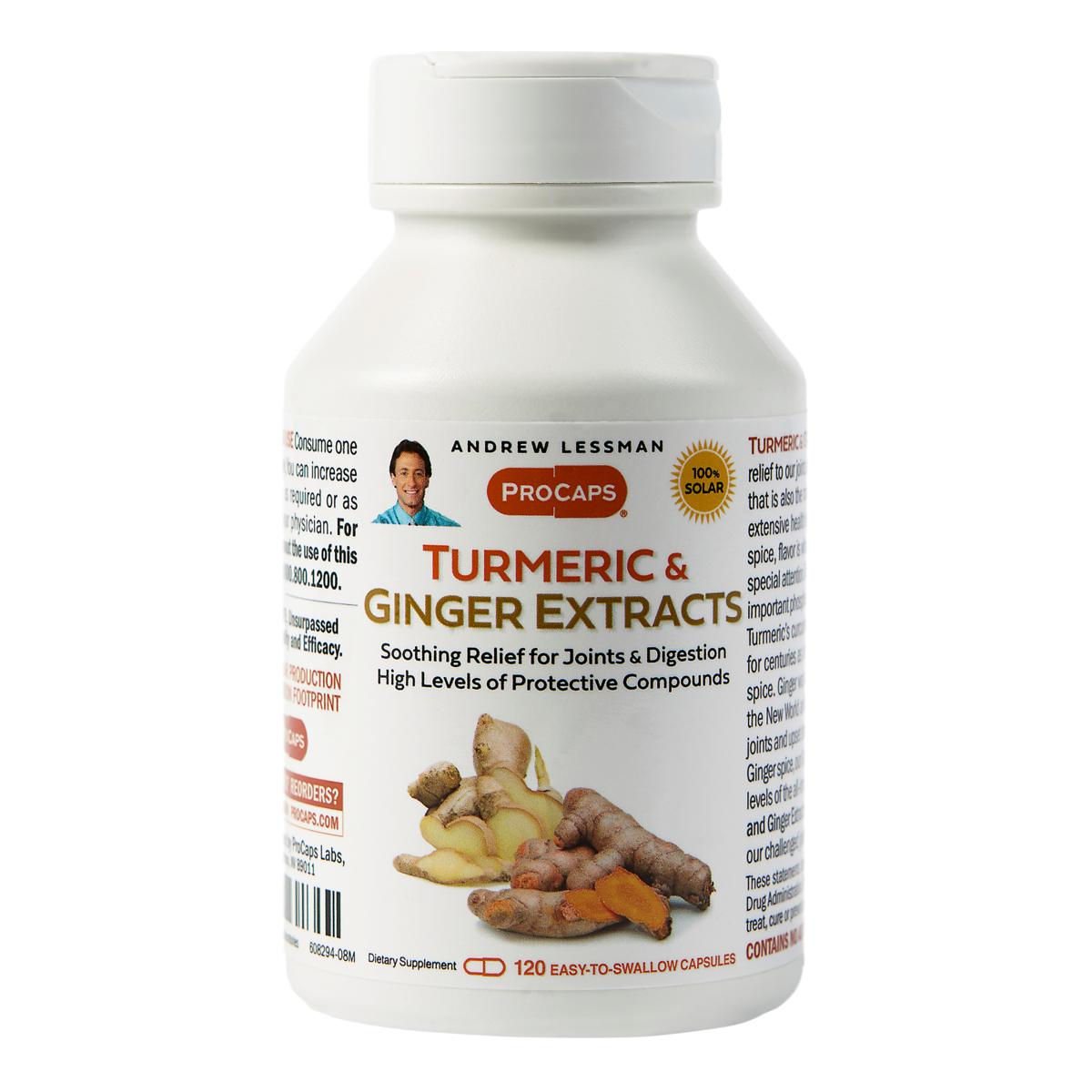 Turmeric & Ginger Extracts - 120 Capsules