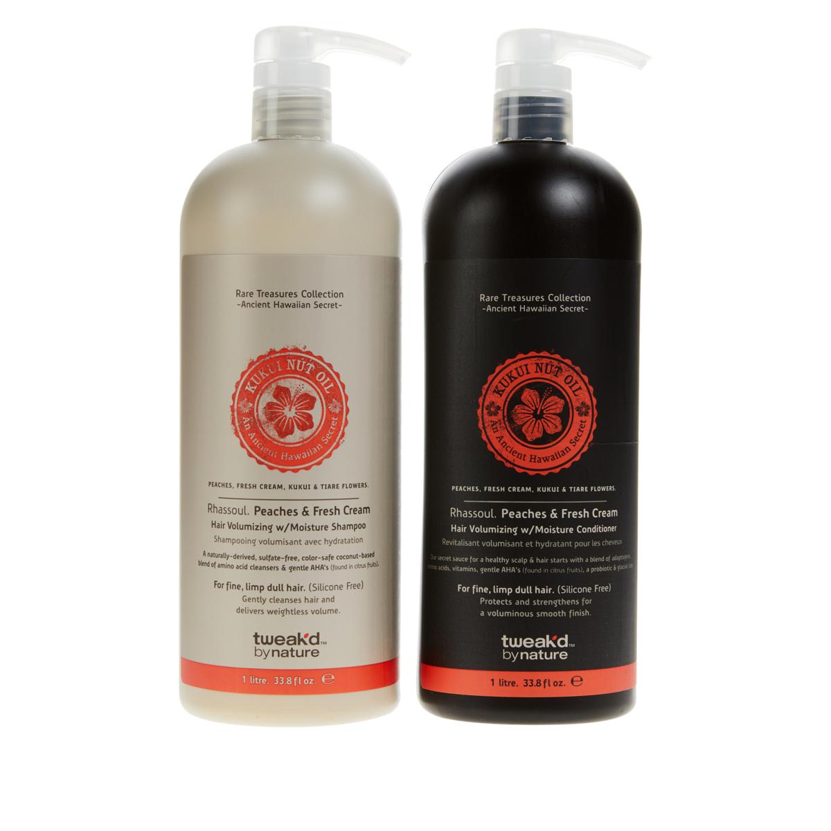 Tweak'd by Nature Supersize Shampoo & Conditioner Peaches & Cream 20042218 HSN