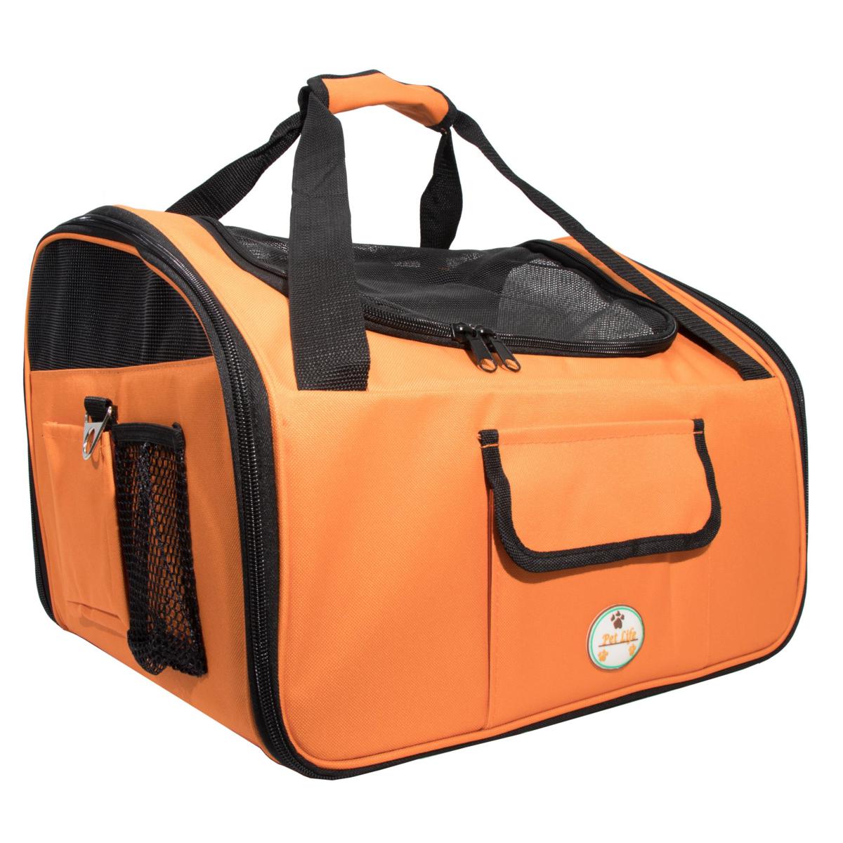 Pet Life Airline Approved Folding Zippered Sporty Mesh Pet Carrier