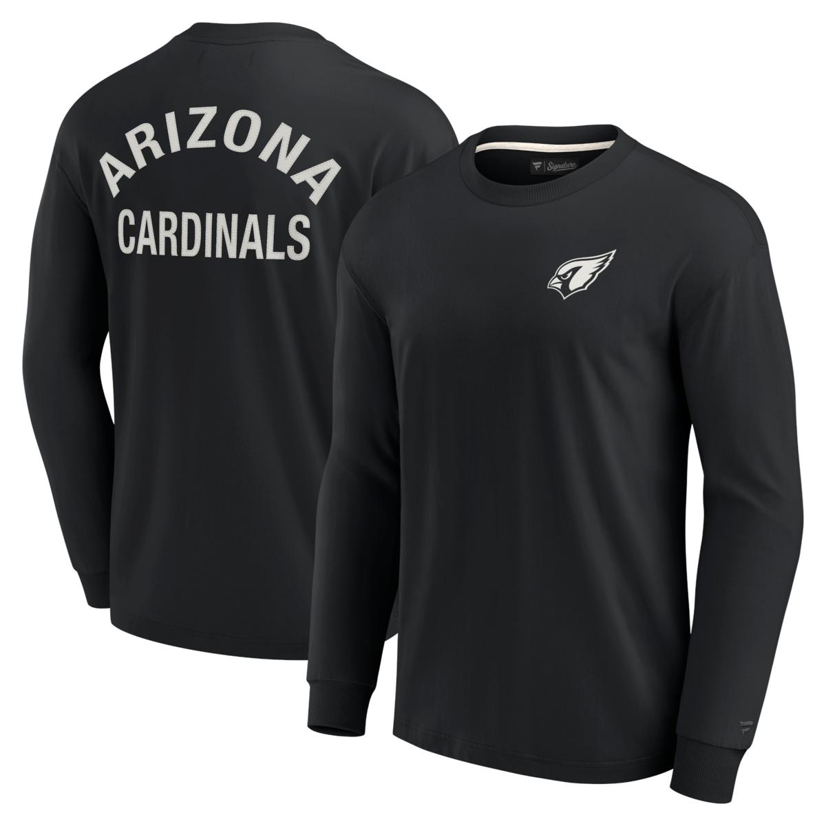 Unisex Fanatics Signature Black Arizona Cardinals Super Soft Long Sleeve  T-Shirt