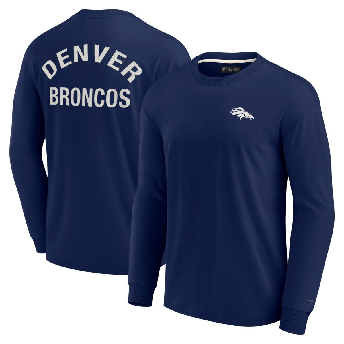 Unisex Fanatics Signature Navy Denver Broncos Super Soft Long
