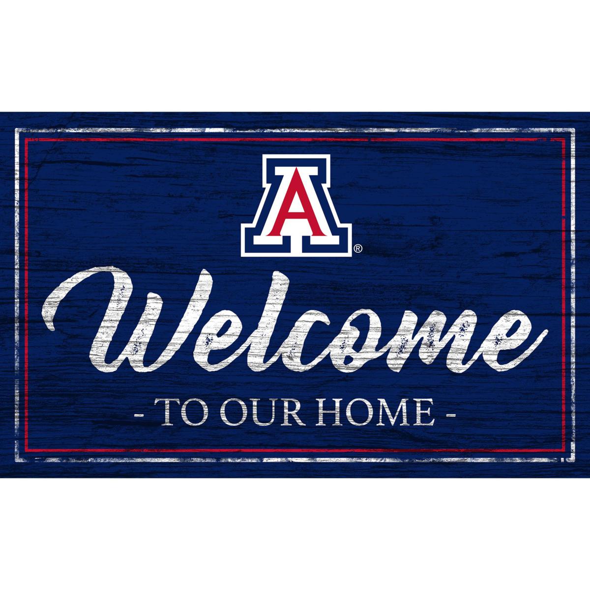 University of Arizona Team Color Welcome Sign - 11x19