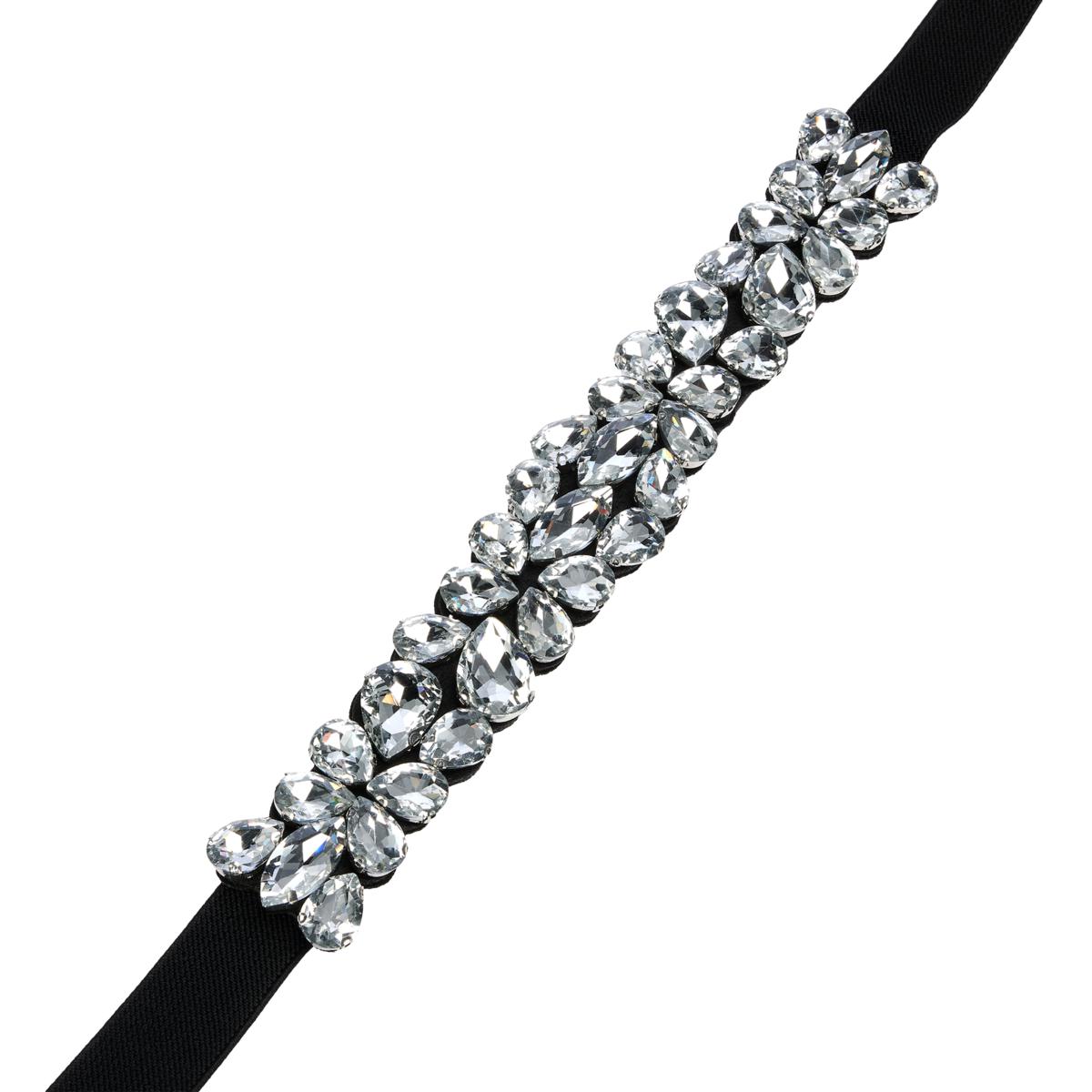 New Vince Camuto Crystal Embellished Belt Vince Camuto Dressy Crystal Buckle Belt - YouTube main image 3