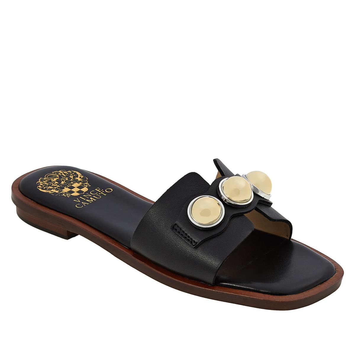 Vince Camuto Neima Leather Slide Sandal - 9911389 | HSN