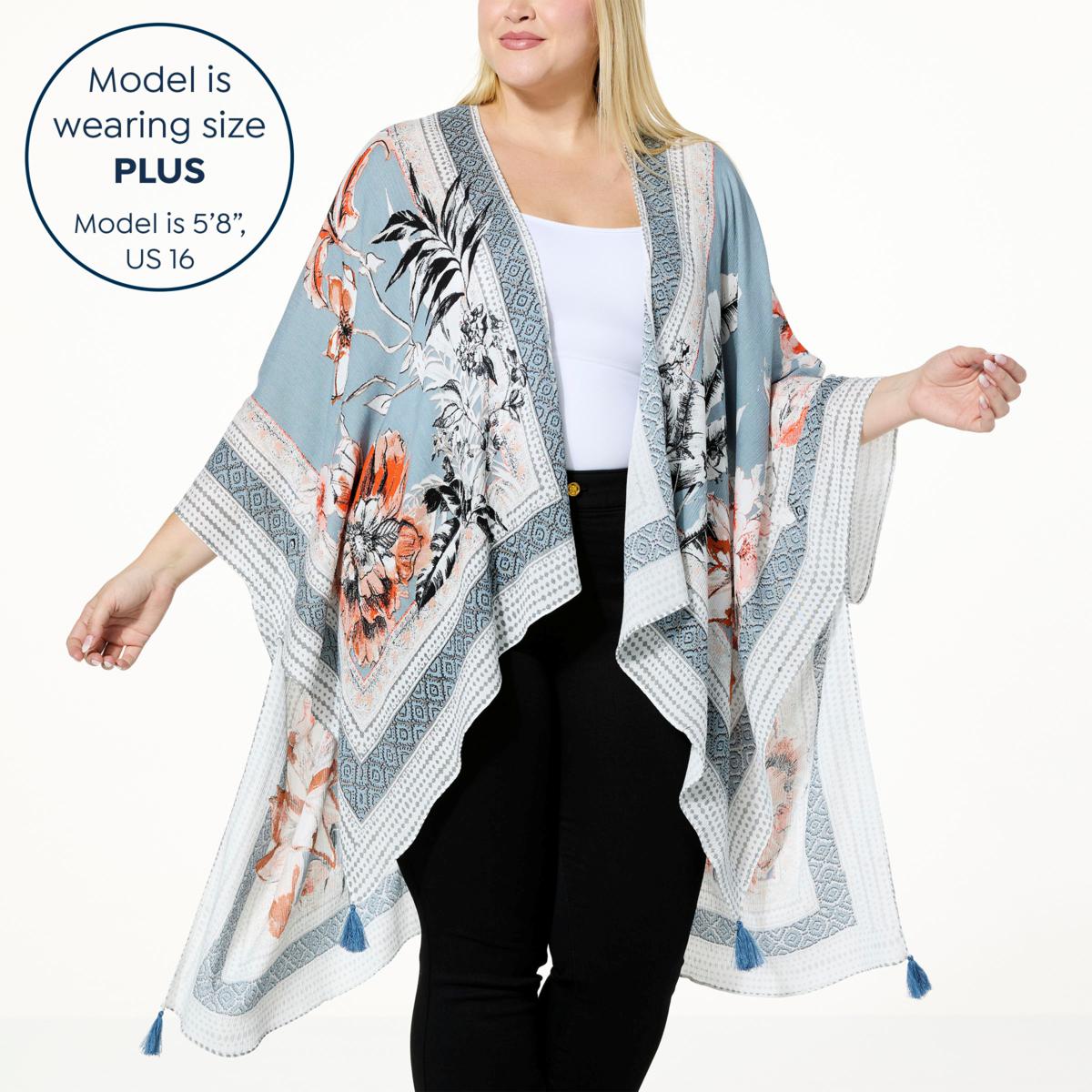 Vince Camuto Tropical Border Print Topper - 22236470 | HSN
