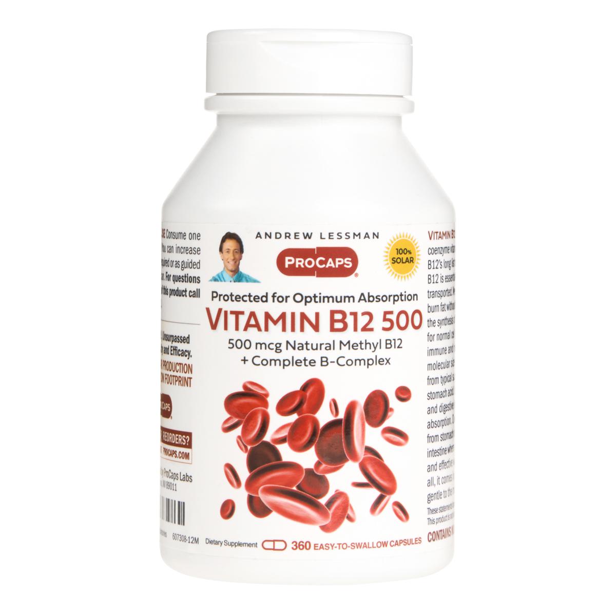 Vitamin B12500 360 Capsules 8292839 HSN